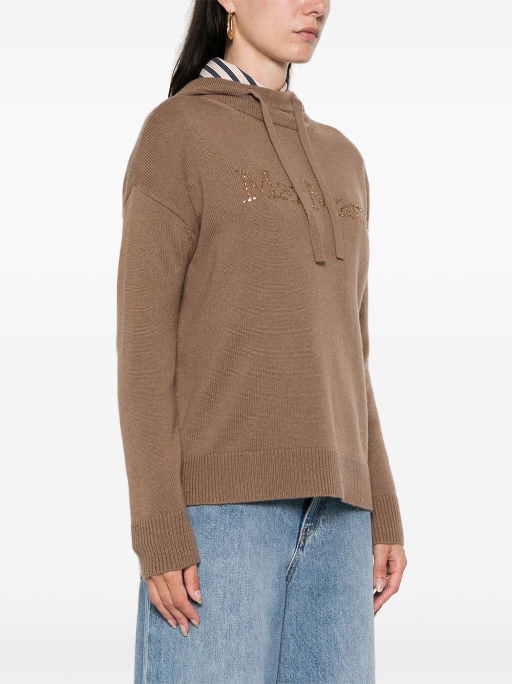 crystal-logo hoodie - 3