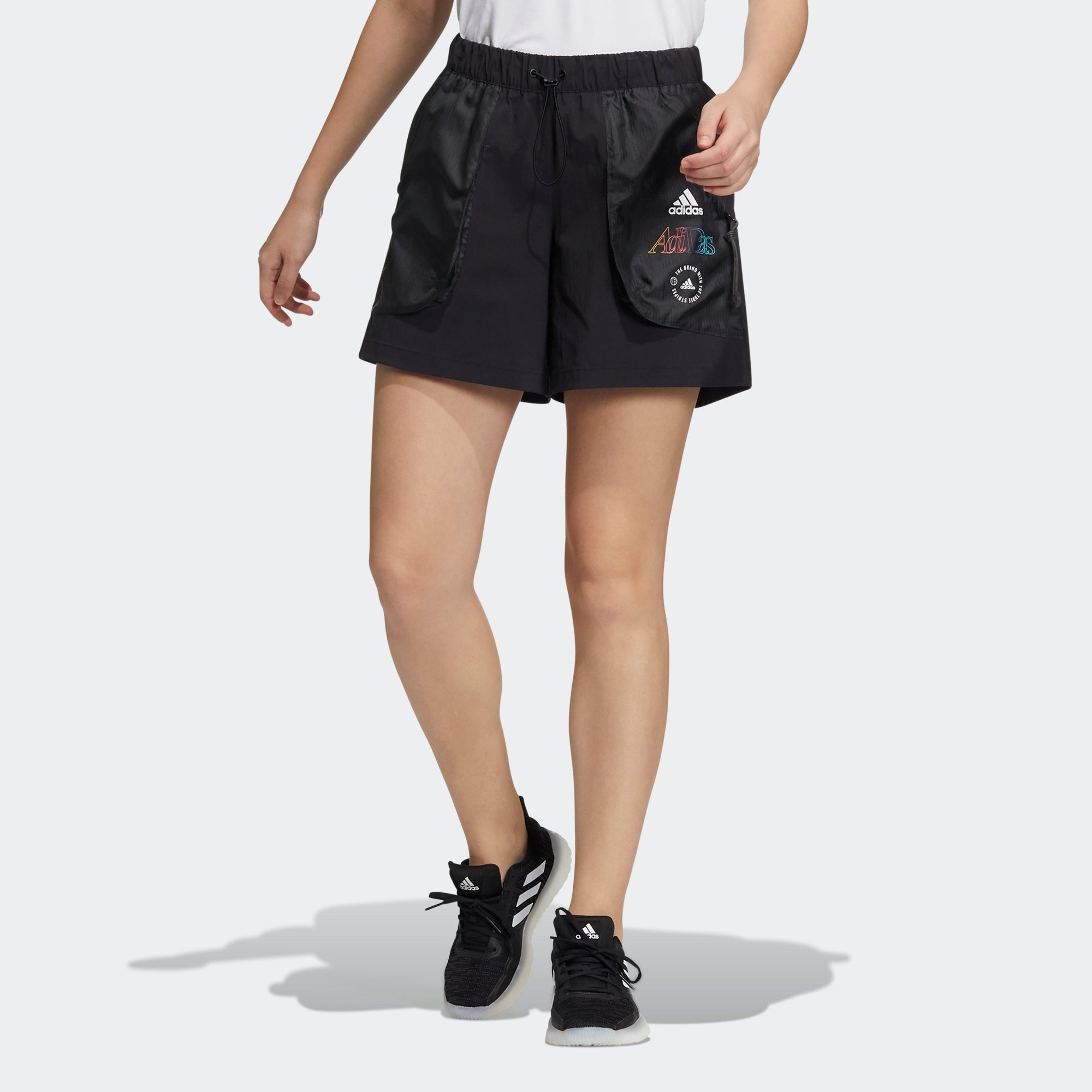 (WMNS) adidas Woven Shorts 'Black' HB6596 - 2