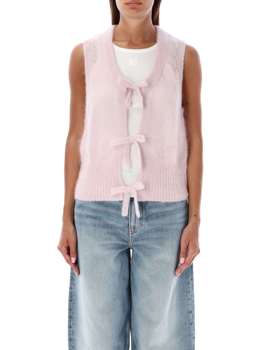 Ganni Light Mohair Tie Vest - 1