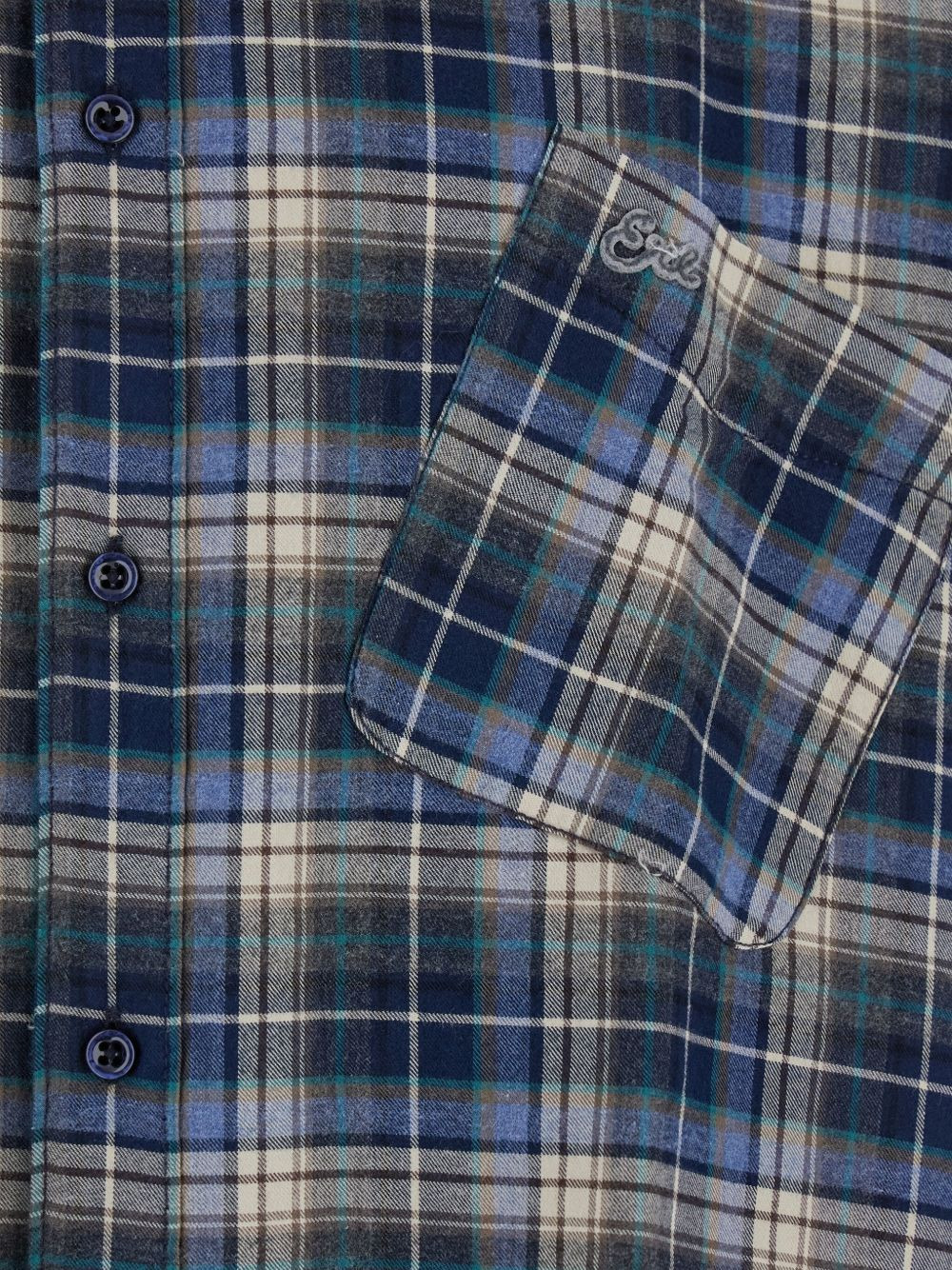 check-pattern shirt - 2