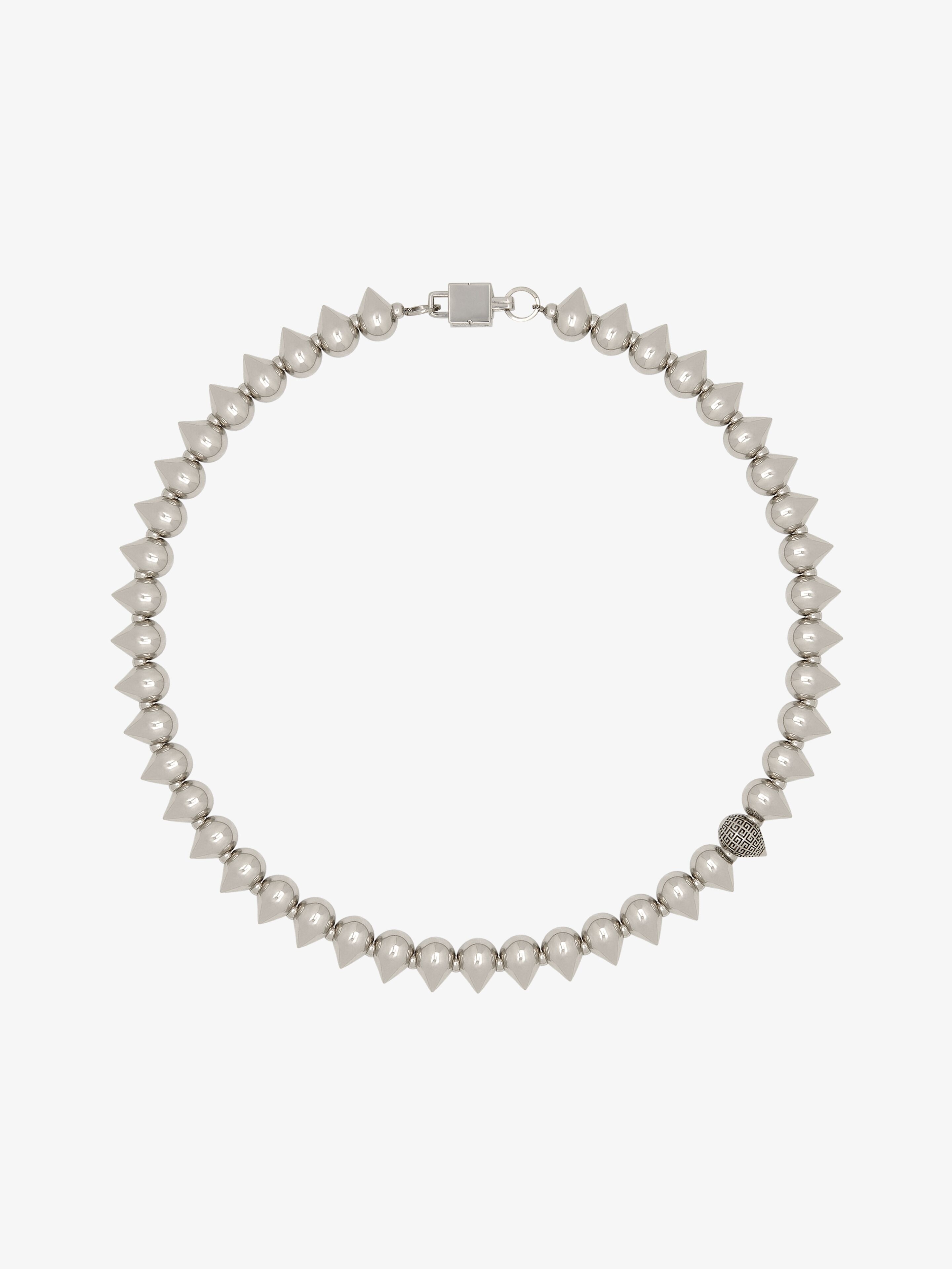 G STUD NECKLACE IN METAL - 4