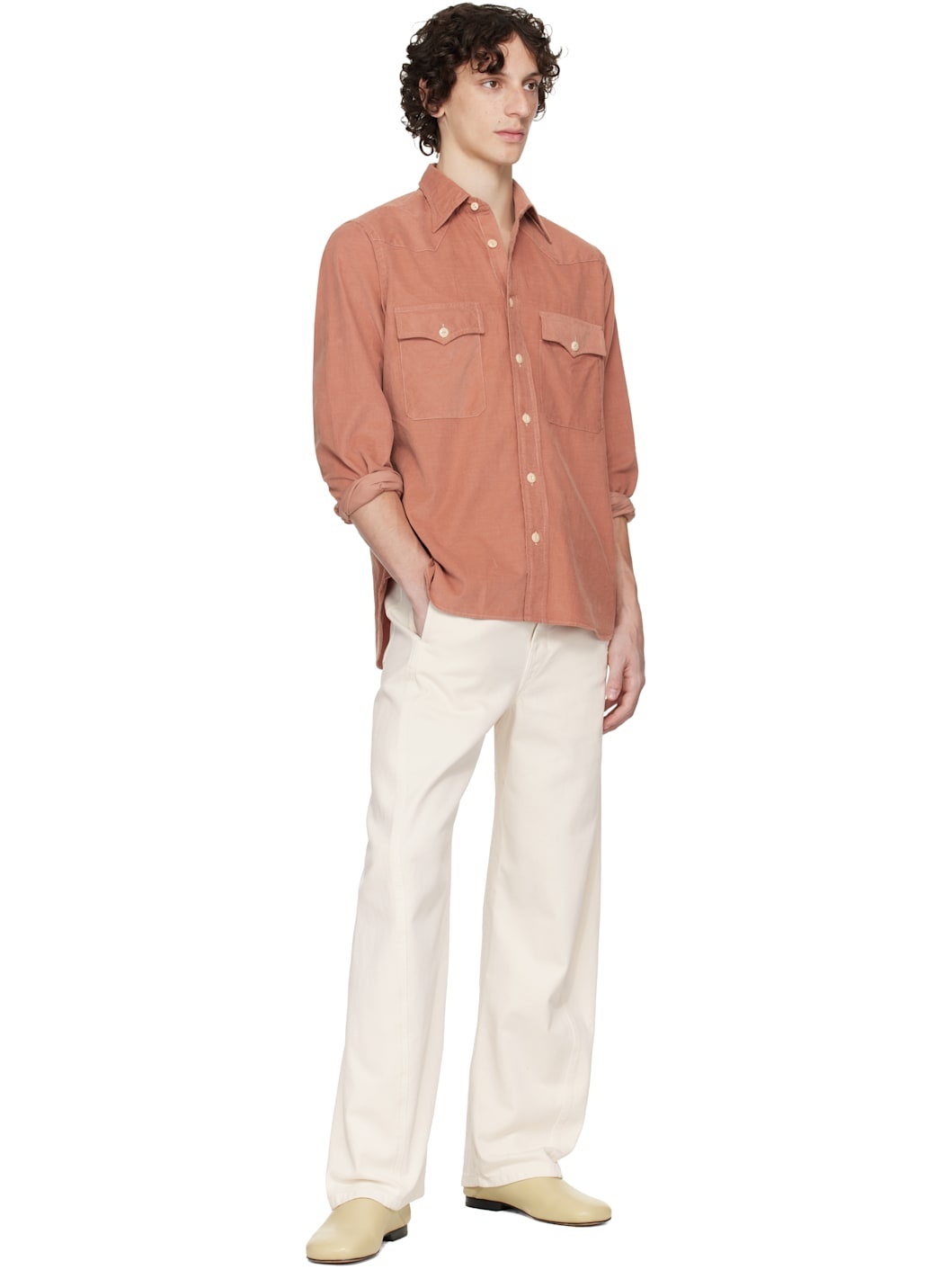 Pink Two-Pocket Western Shirt - 5