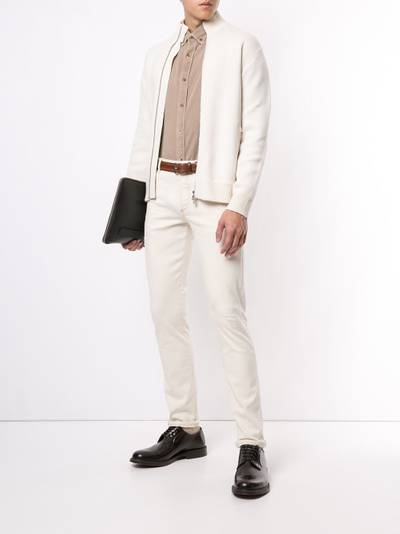 Brunello Cucinelli high-neck zipped from cardigan outlook