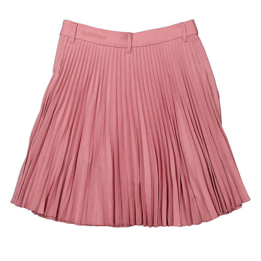 Burberry Ladies Rosy Pink Pleated Midi Skirt - 2
