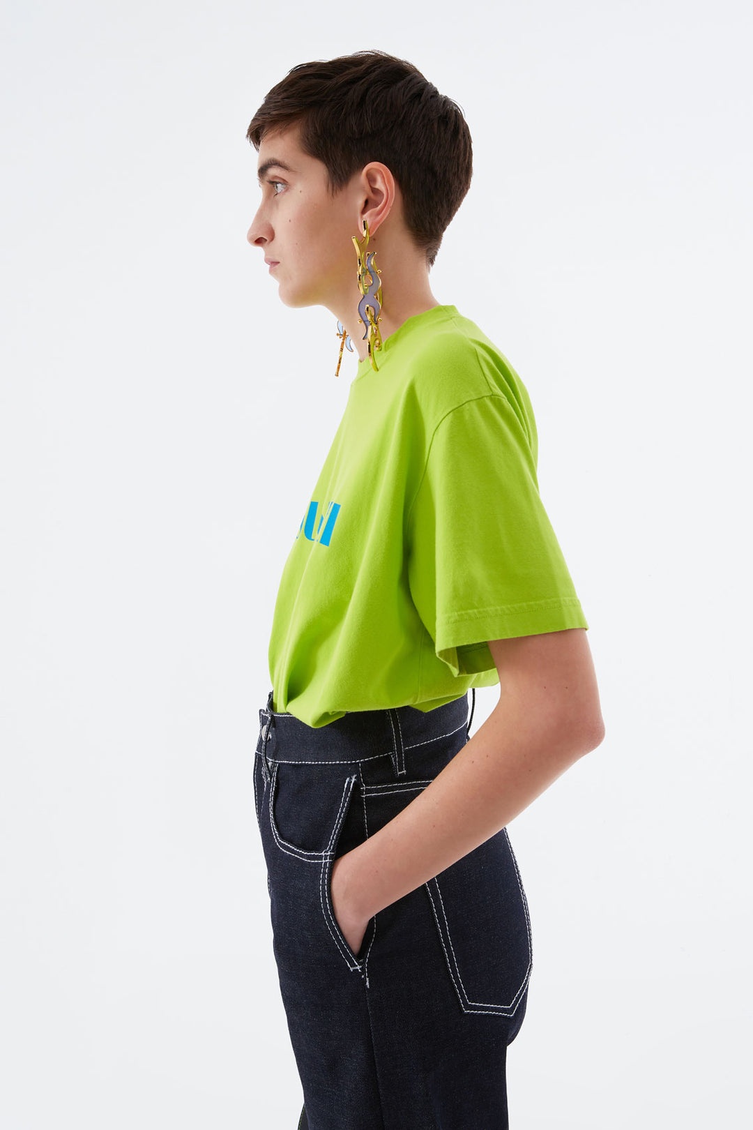 LIGHT GREEN T-SHIRT WITH LOGO - 3