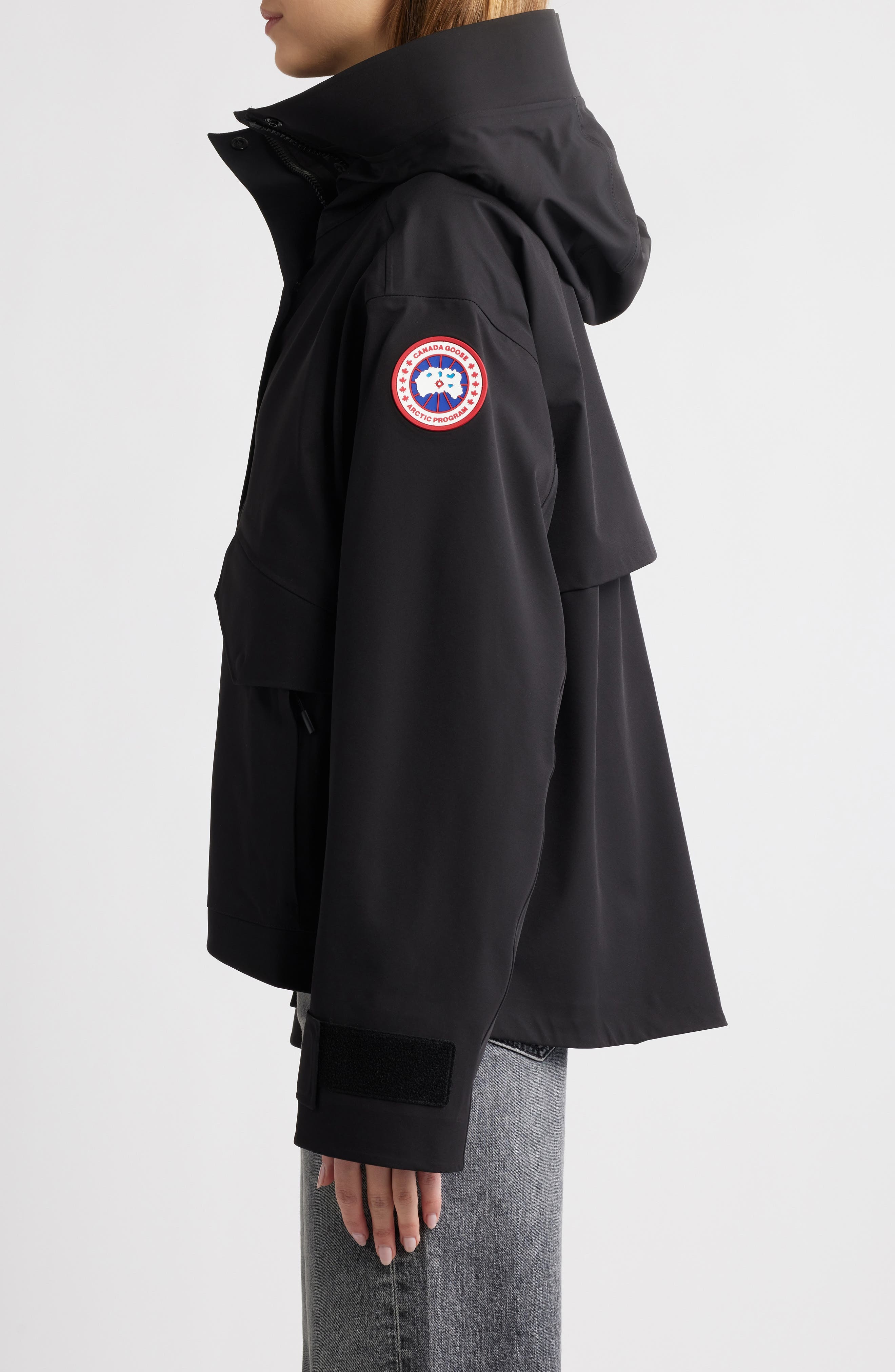Canada Goose Tofino Hooded Rain Jacket in Black at Nordstrom - 3
