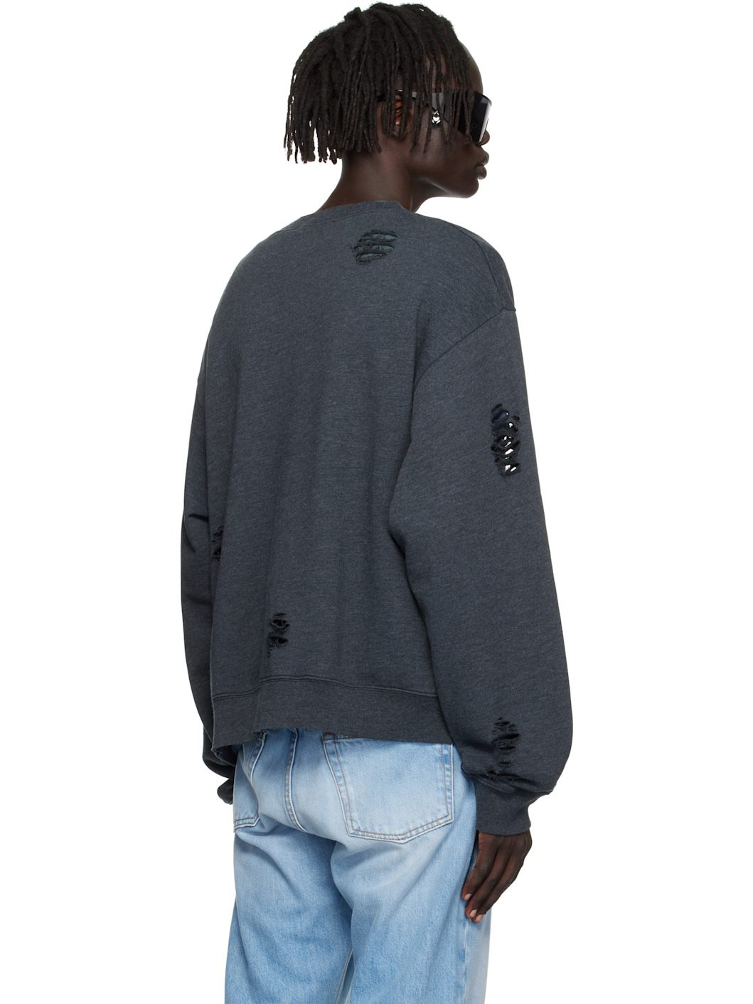 Black Printed Logo Sweatshirt - 3