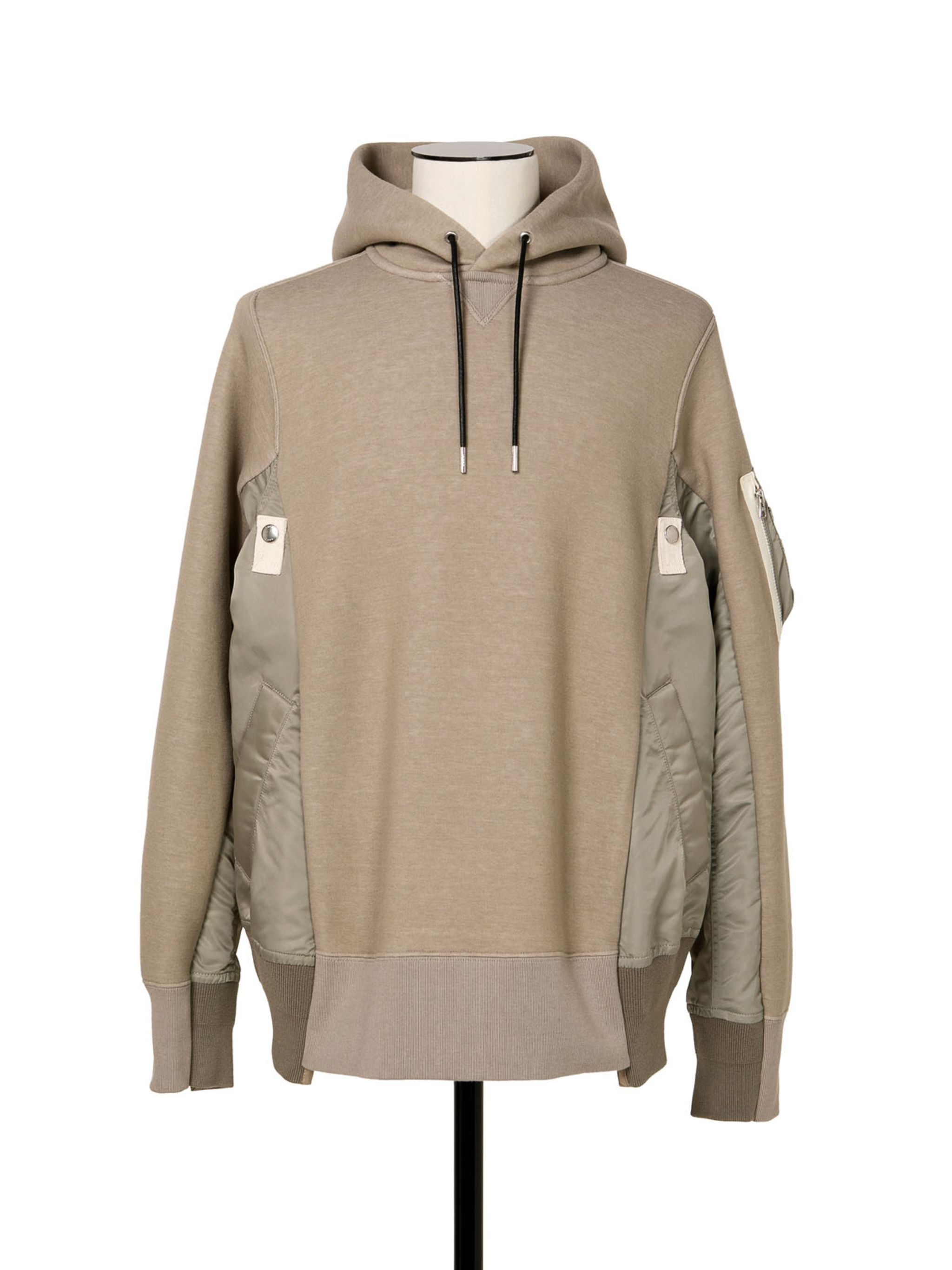 Sponge Sweat x Nylon Twill Hoodie - 1