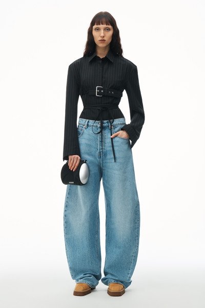 Alexander Wang Oversized Low Rise Jean in Recycled Denim outlook