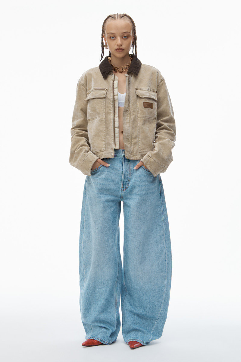 Alexander Wang Oversized Low Rise Jean in Recycled Denim outlook