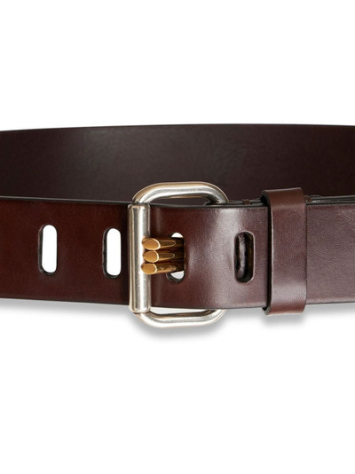 Etro silver-tone leather belt outlook