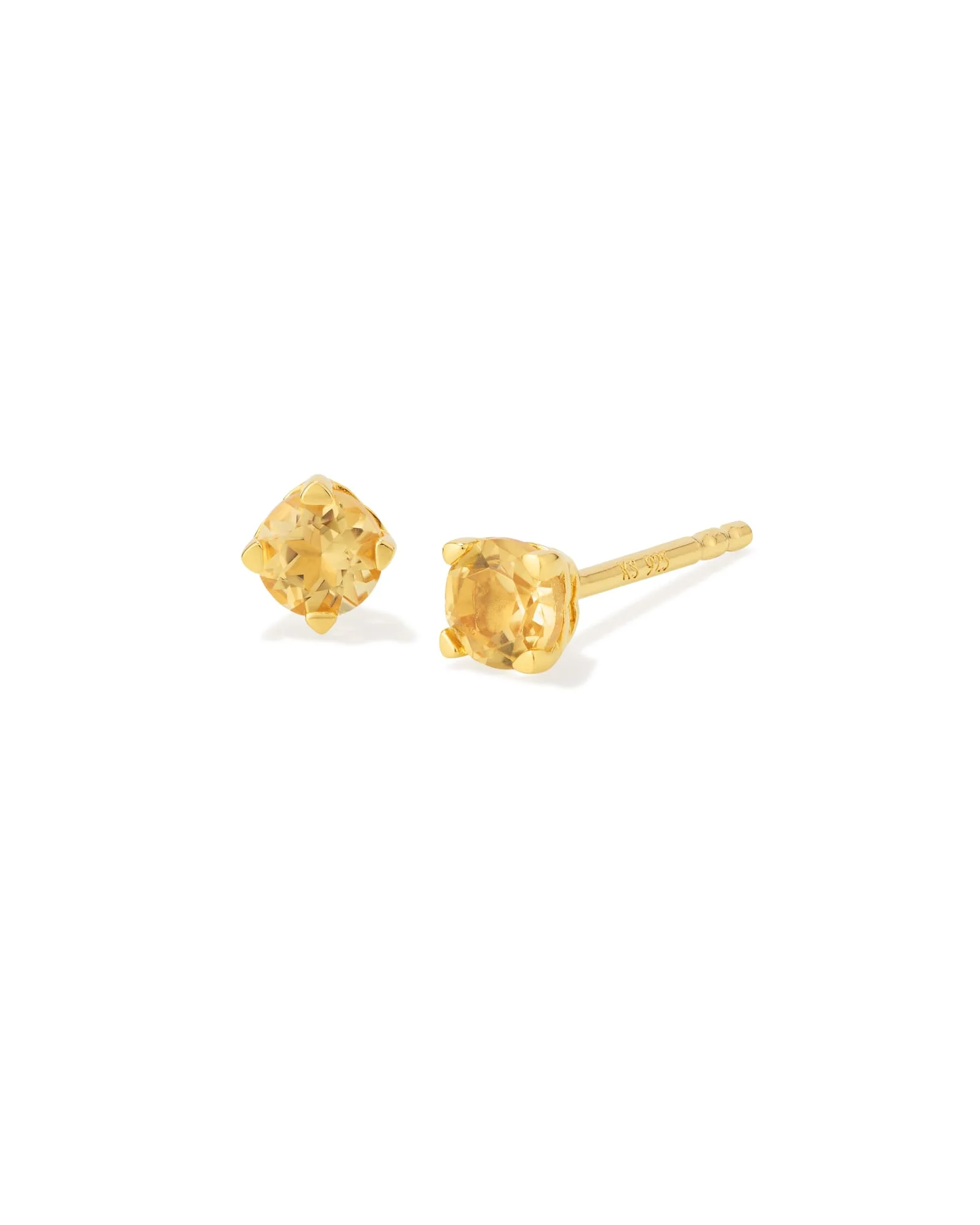 Maisie 18k Yellow Gold Vermeil November Stud Earrings - 1
