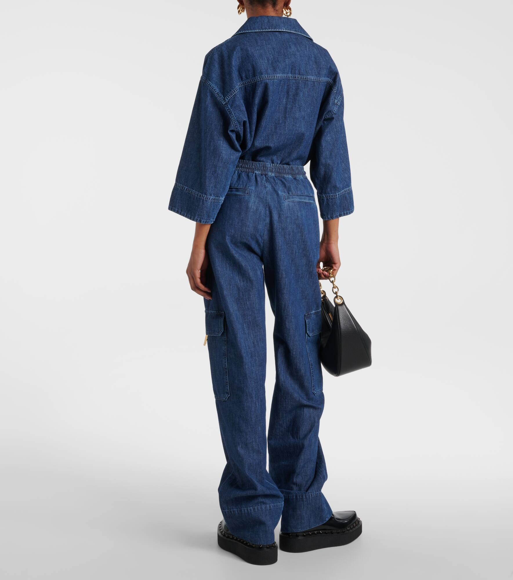 VGold wide-leg cargo jeans - 3