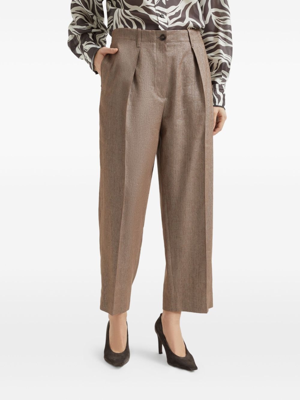 pleated chino trousers - 3