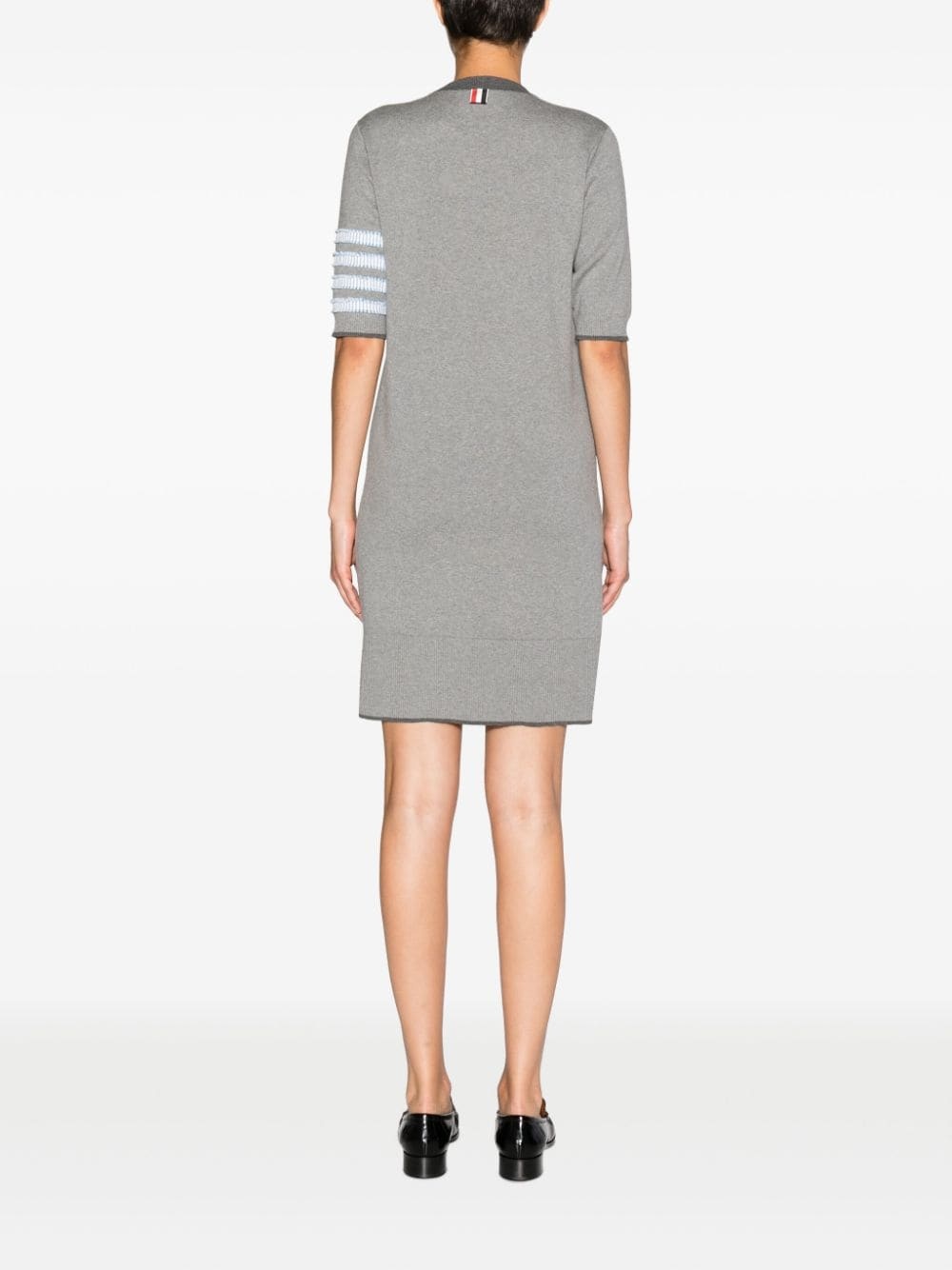 4-Bar stripe knitted minidress - 4