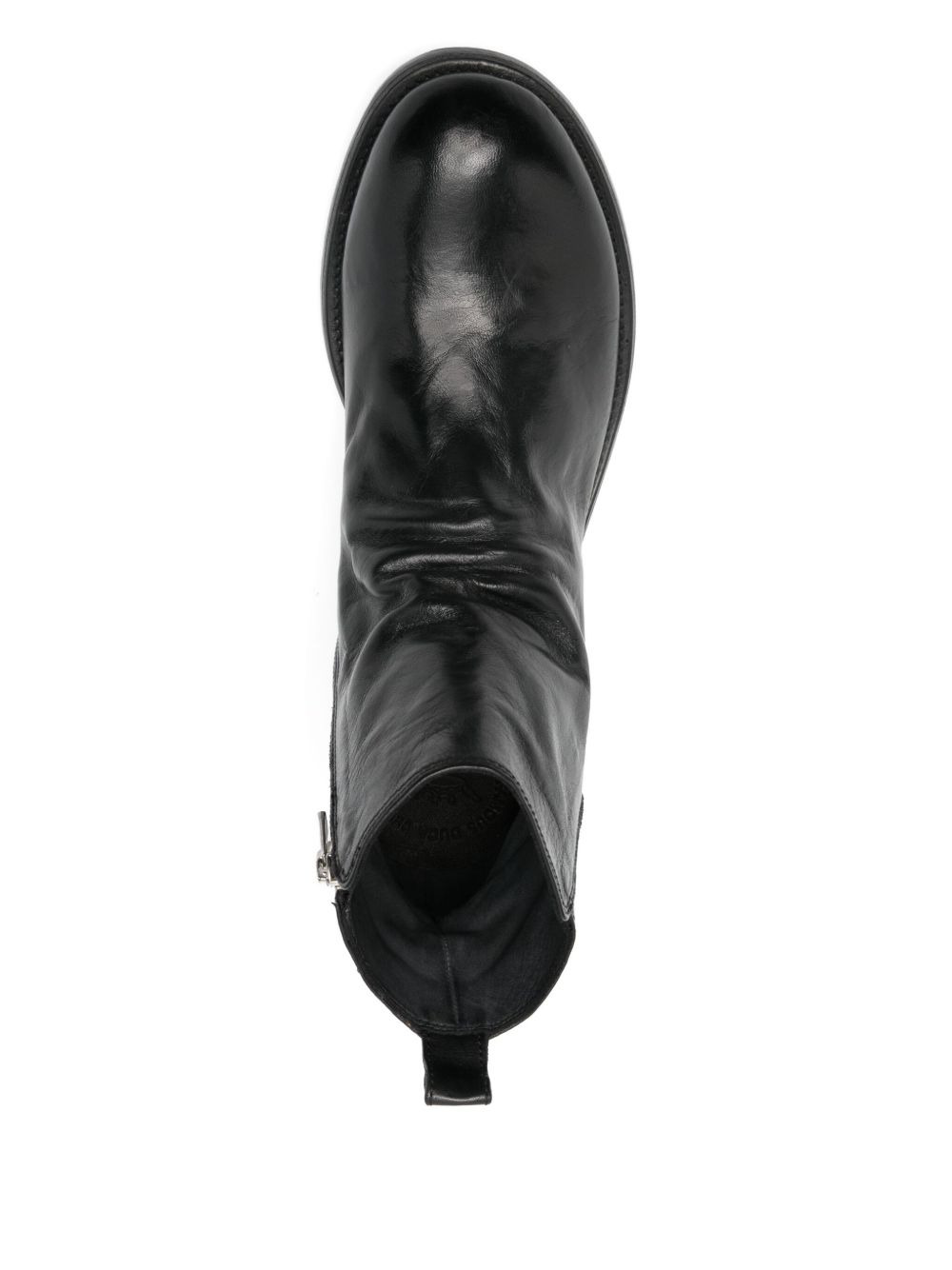 zip-detail leather boots - 4
