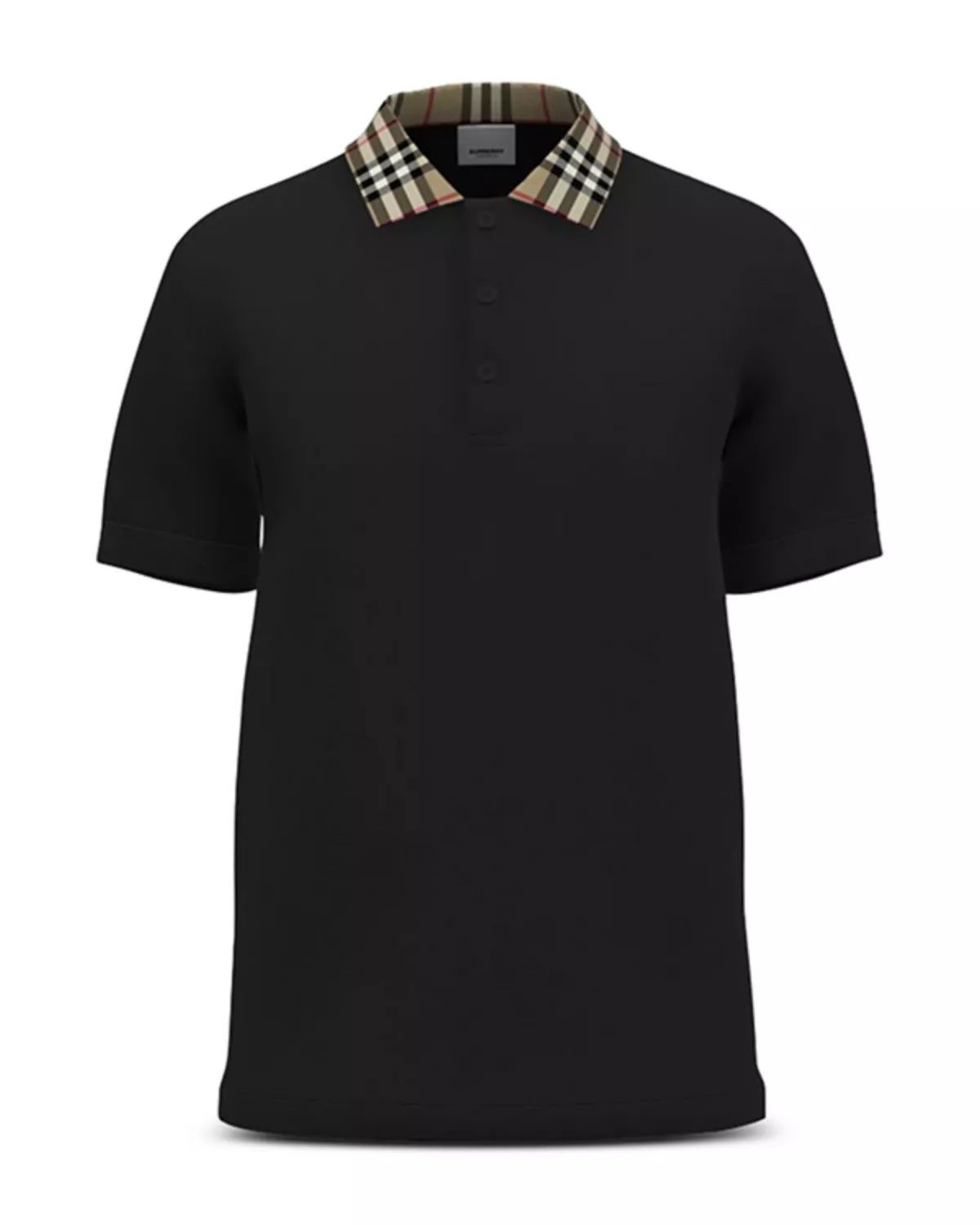Cody Cotton Piqué Check Collar Slim Fit Polo Shirt - 3