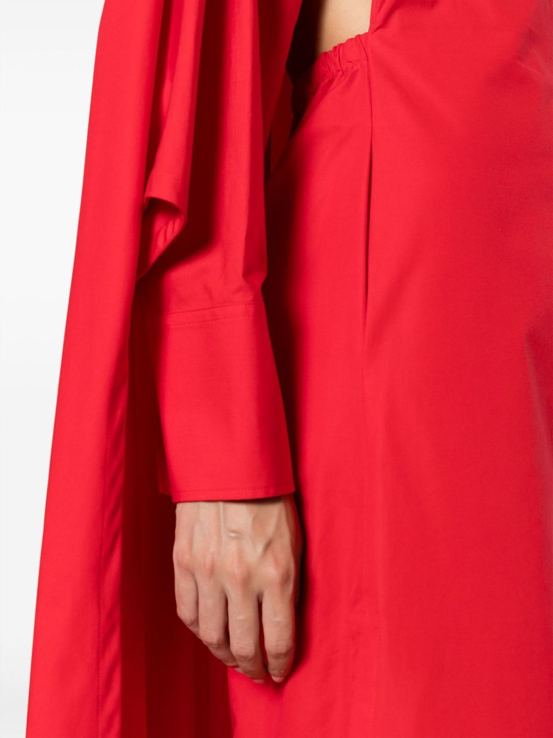 cape-detail cotton maxi dress 5