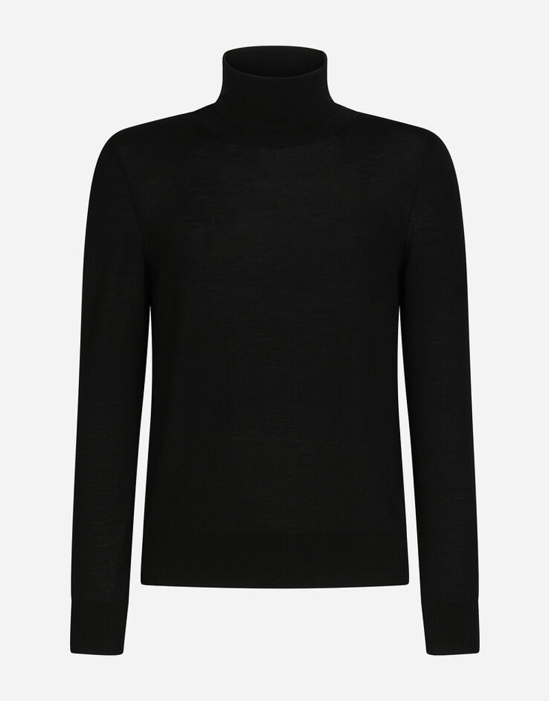 Turtle-neck sweater in virgin wool 1