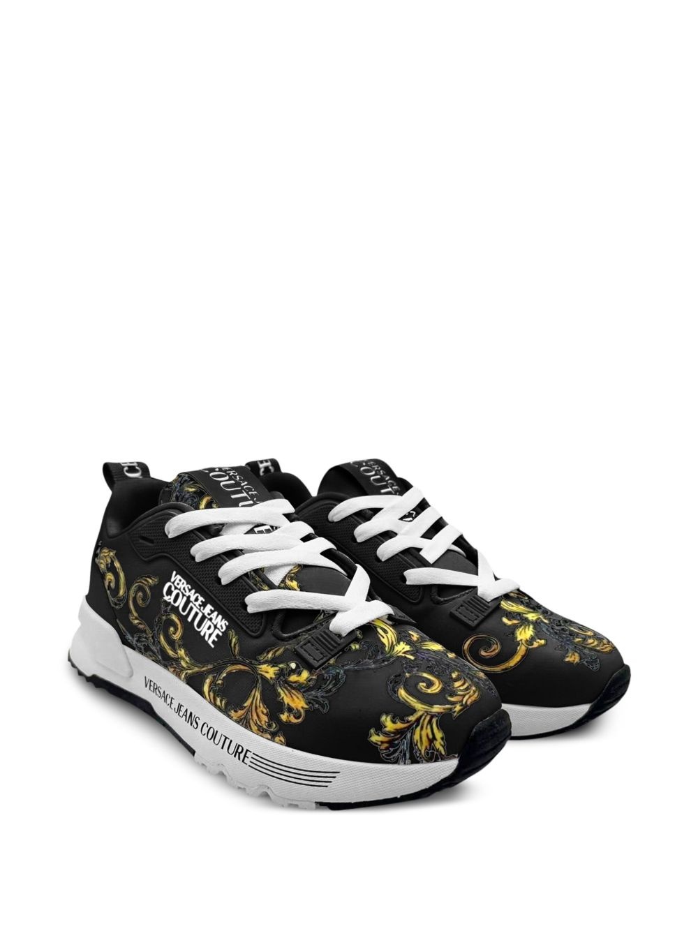 Barocco-print sneakers - 2