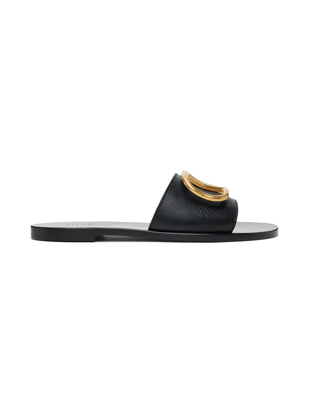 Black VLogo Sandals - 1