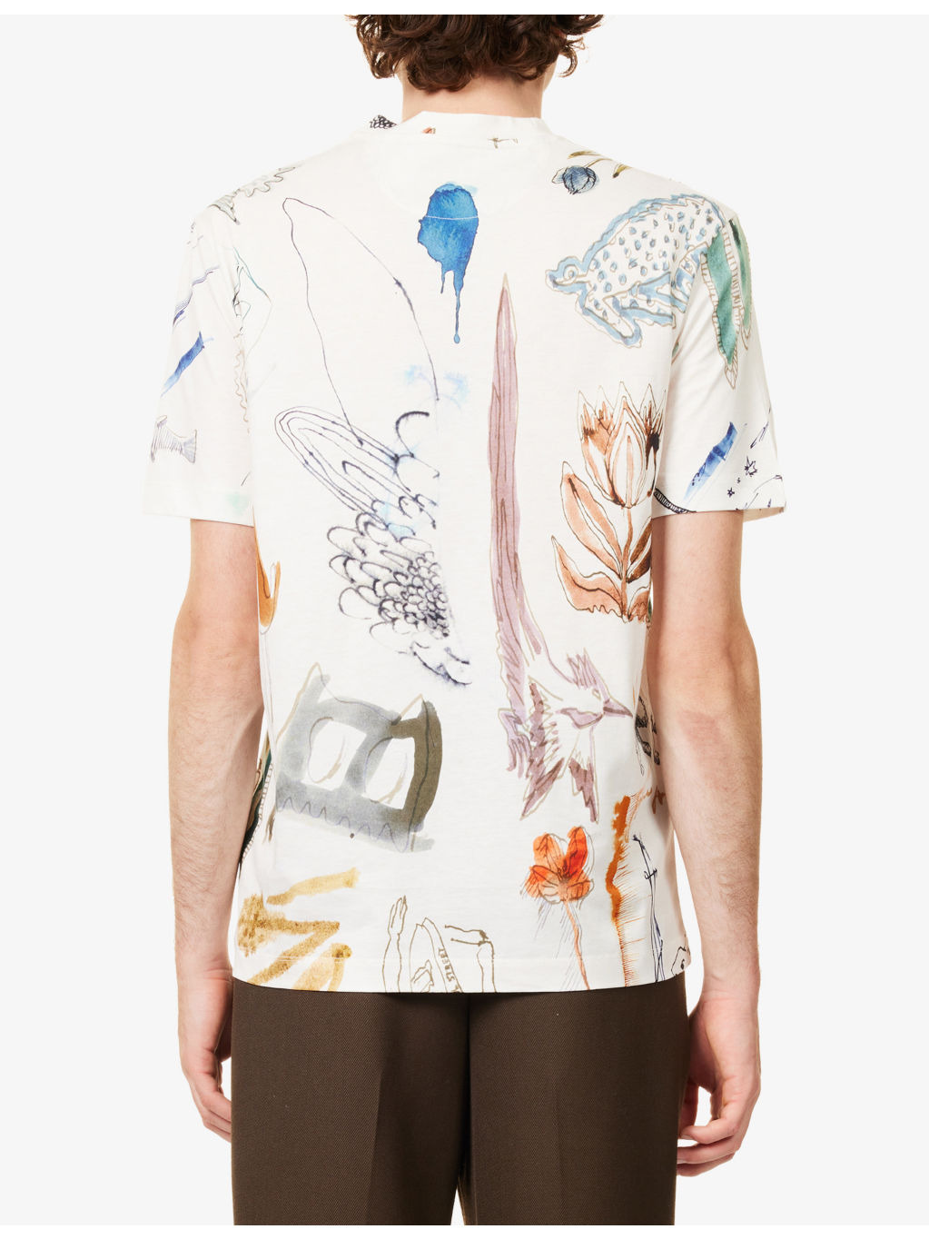 Graphic-Printed Short-Sleeve Cotton T-Shirt - 4