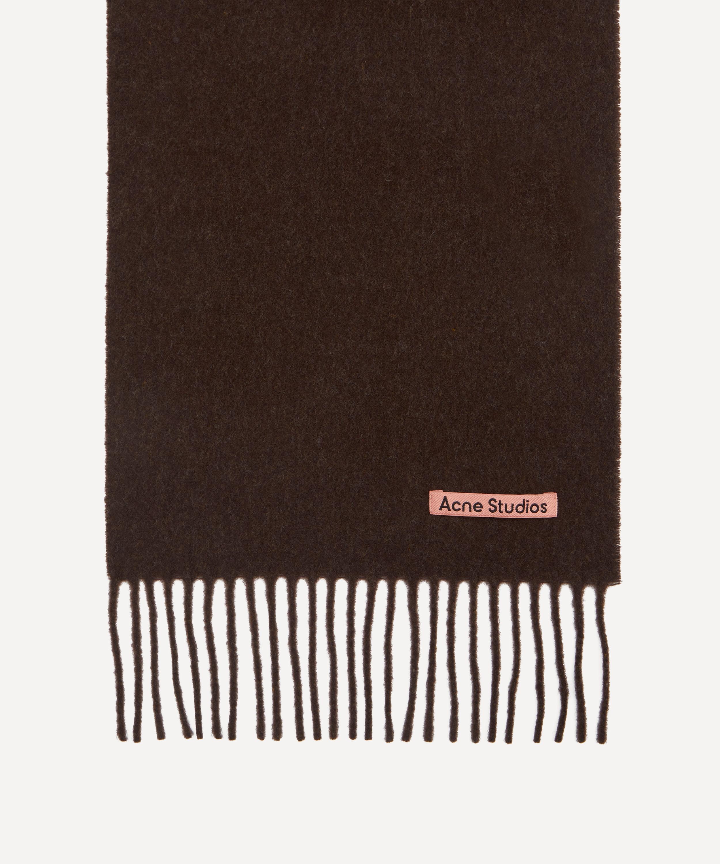 Skinny Fringe Wool Scarf - 3