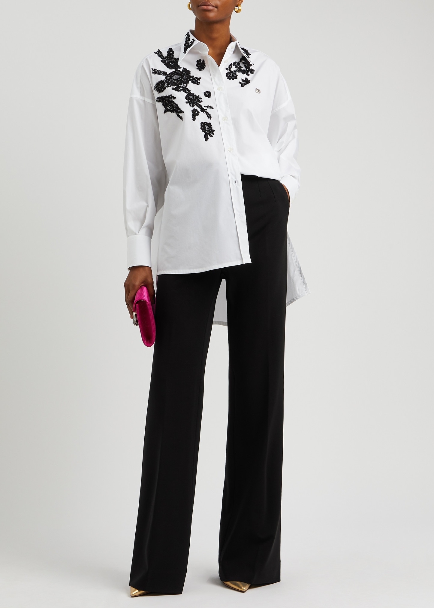 Wide-leg stretch-jersey trousers - 4