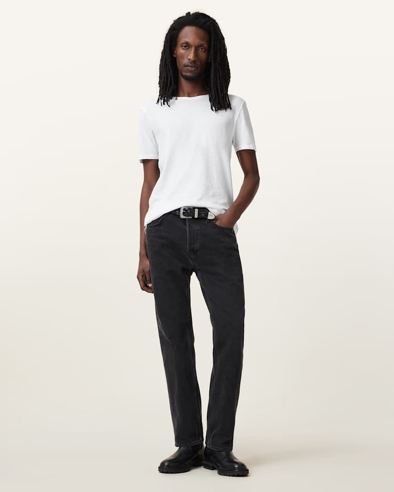 FIGURE CREW NECK RAW EDGE T-SHIRT 4