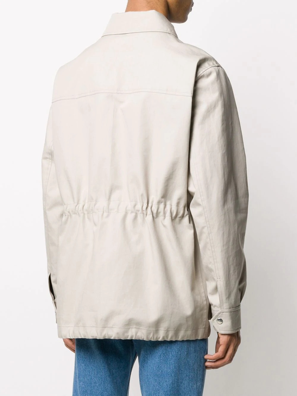 patch pockets bonded parka - 4