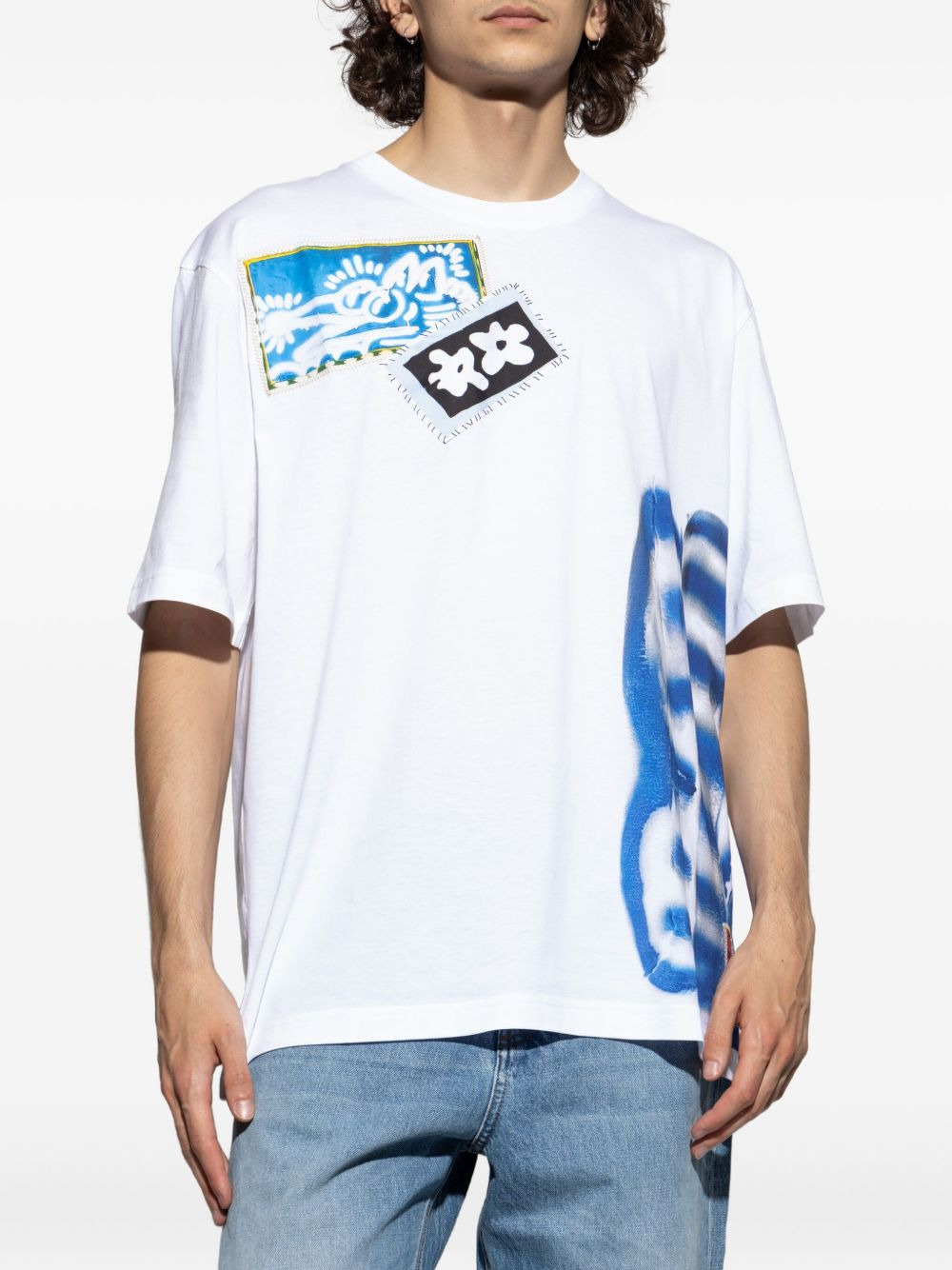 PATCHWORK PRINT T-SHIRT - 4