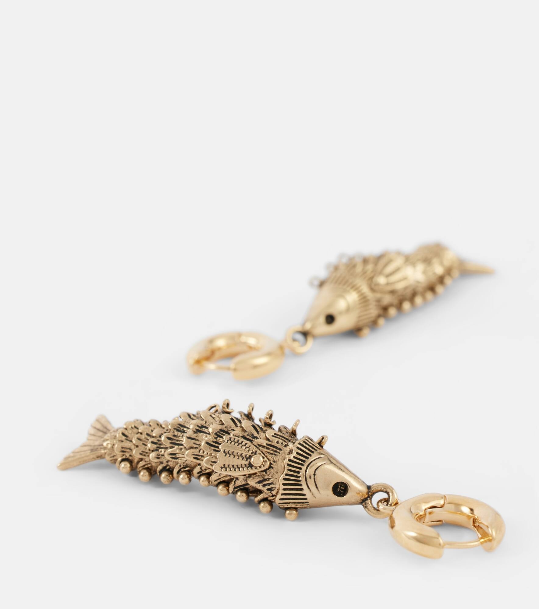 Fish drop earrings - 4