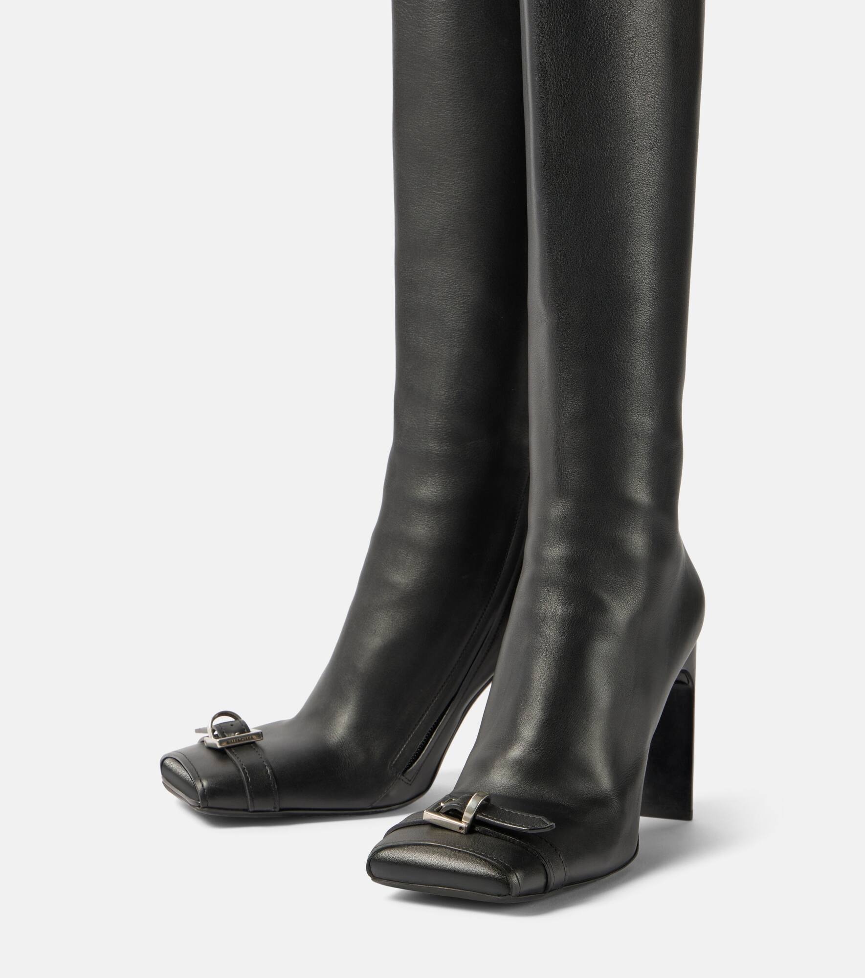 Bel Air 100 leather knee-high boots - 4