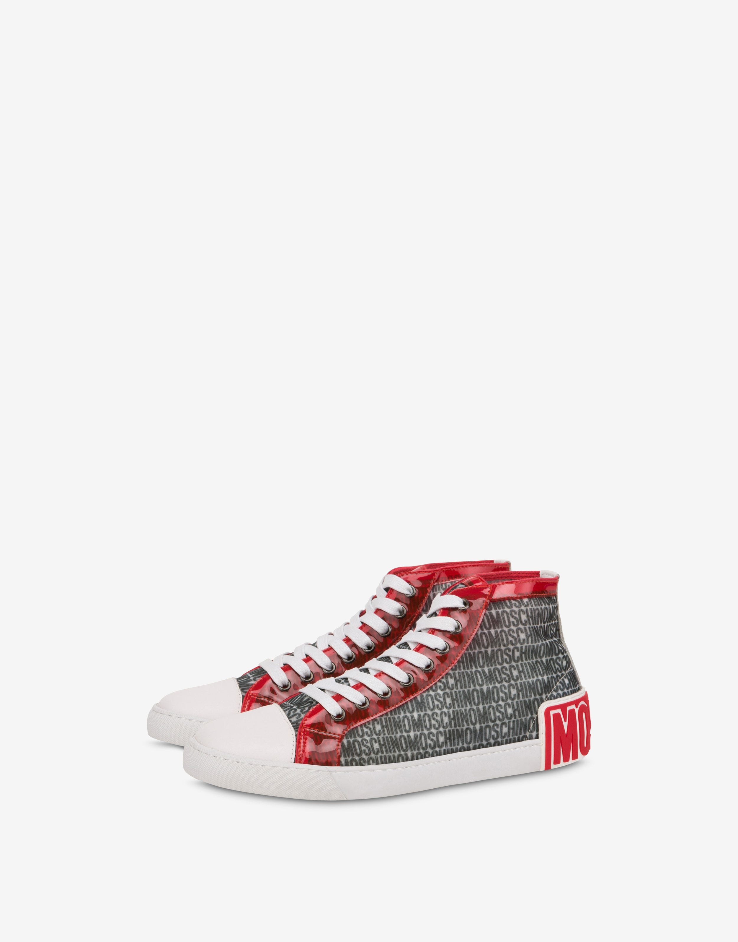LOST & FOUND MESH HIGH-TOP SNEAKERS - 1