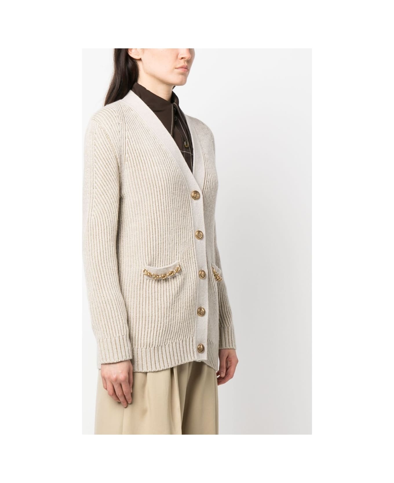 Journey W`s Cardigan Wool Ribbed Jacquard - 3