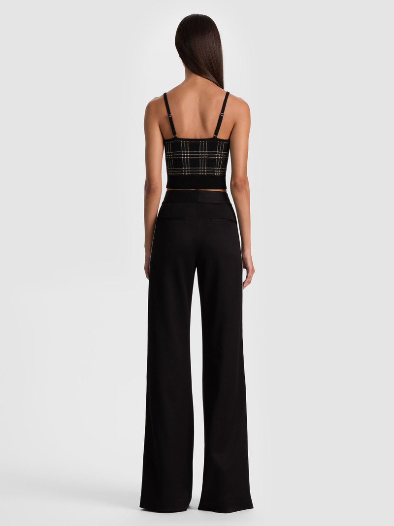 Alice + Olivia MAUDE PLAID BRALETTE outlook