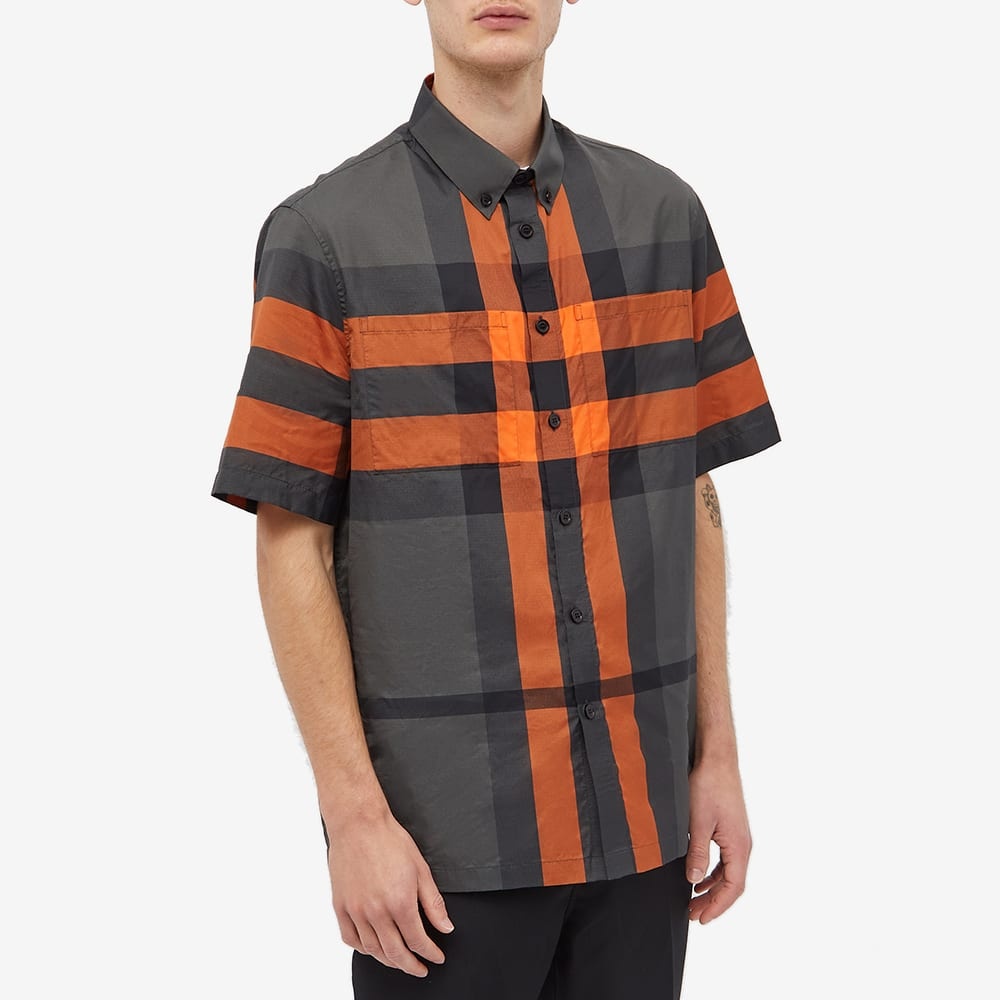 Burberry Short Sleeve Thames Large Check Shirt - 4