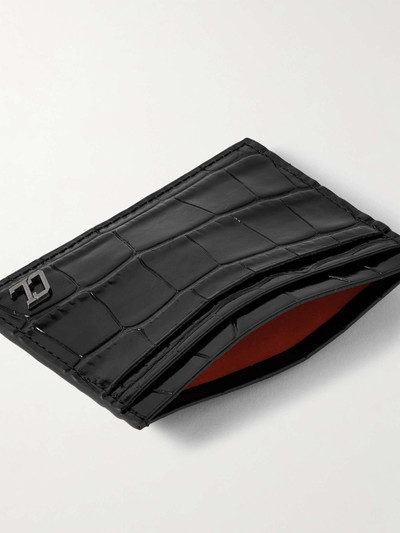 Christian Louboutin Logo-Appliquéd Croc-Effect Glossed-Leather Cardholder outlook