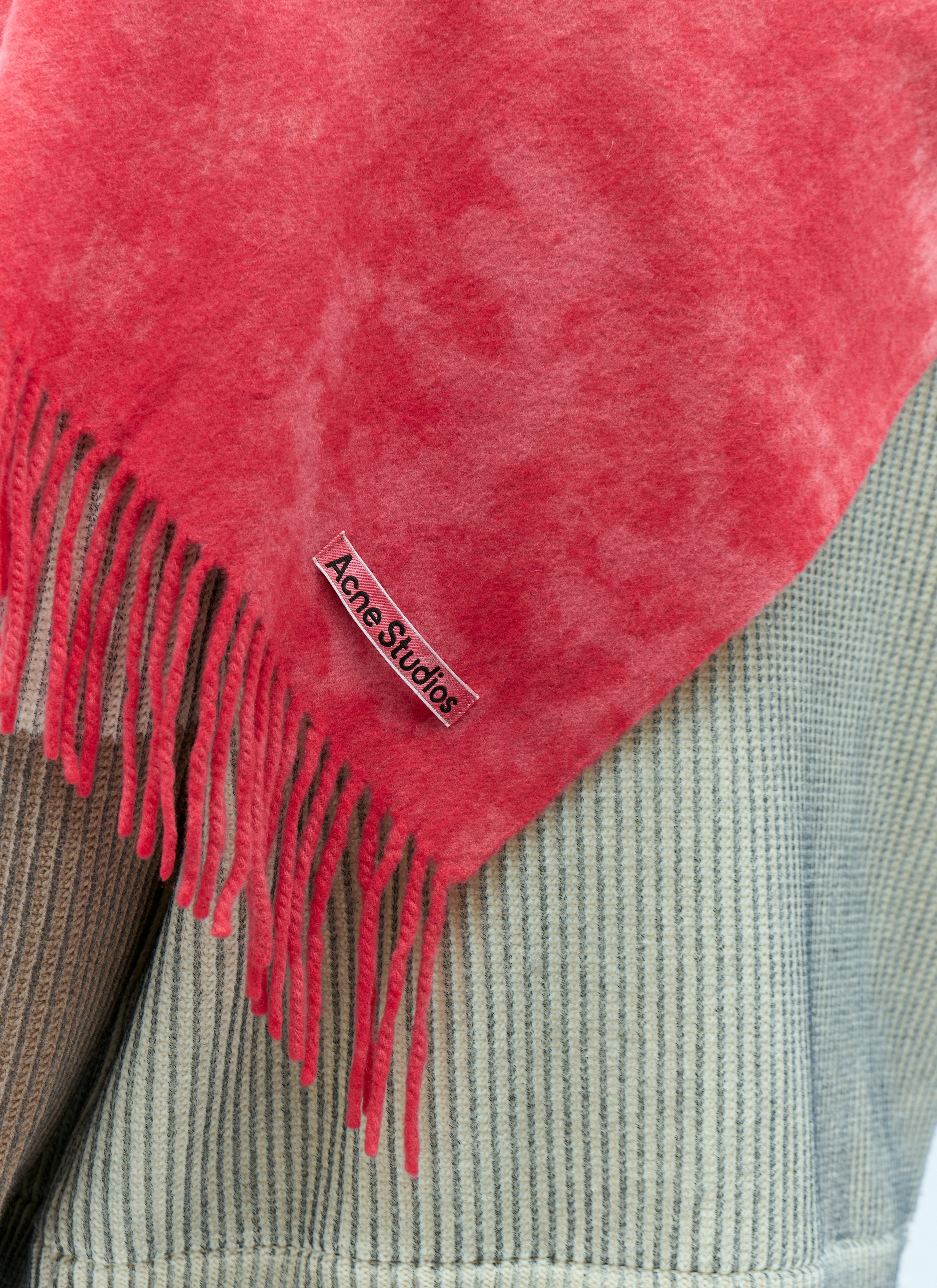 Acne Studios Men Narrow Tie-Dye Wool Scarf - 5