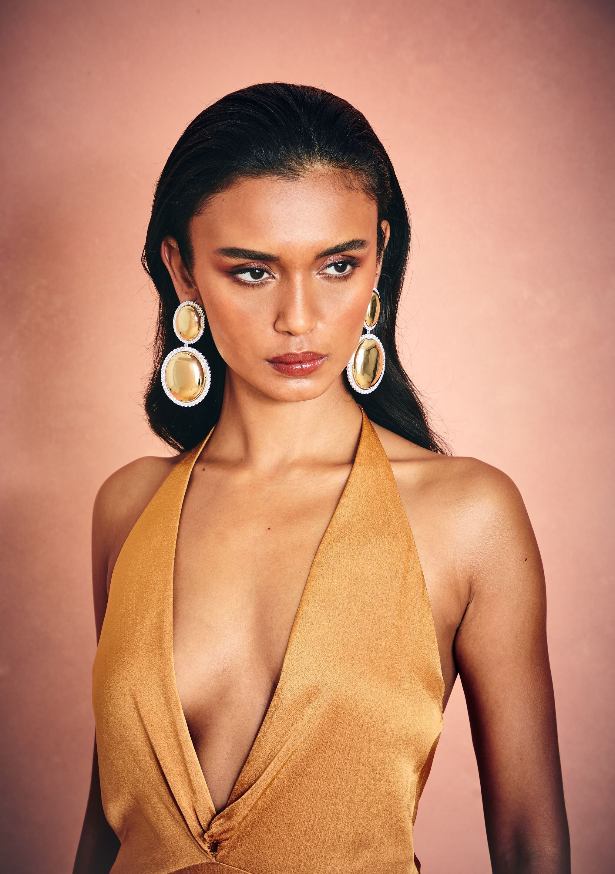 HILMA GEMSTONE DROP EARRINGS - 2