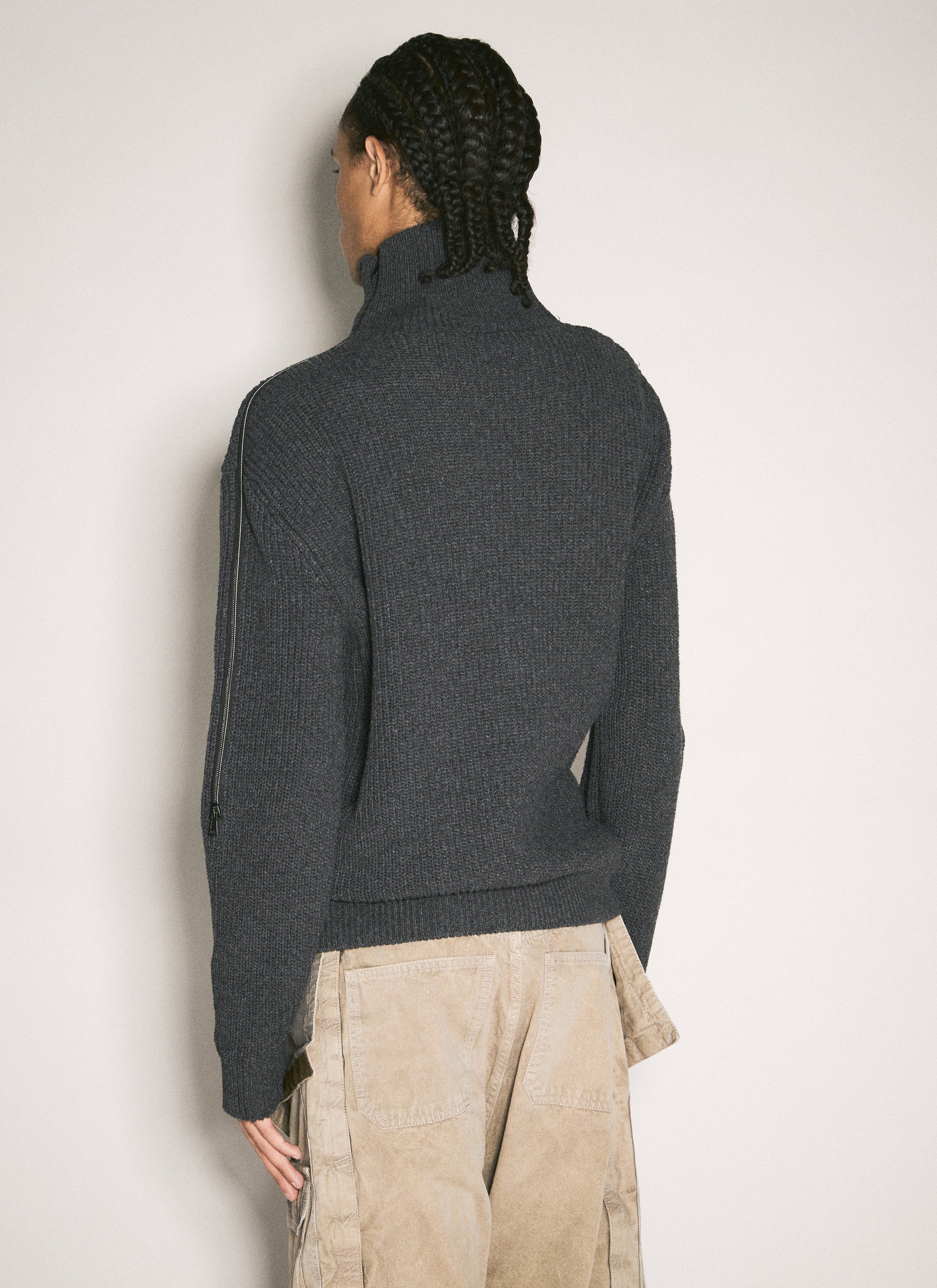 Y PROJECT - Y/Project Men Zip-Insert Knit Sweater - 6