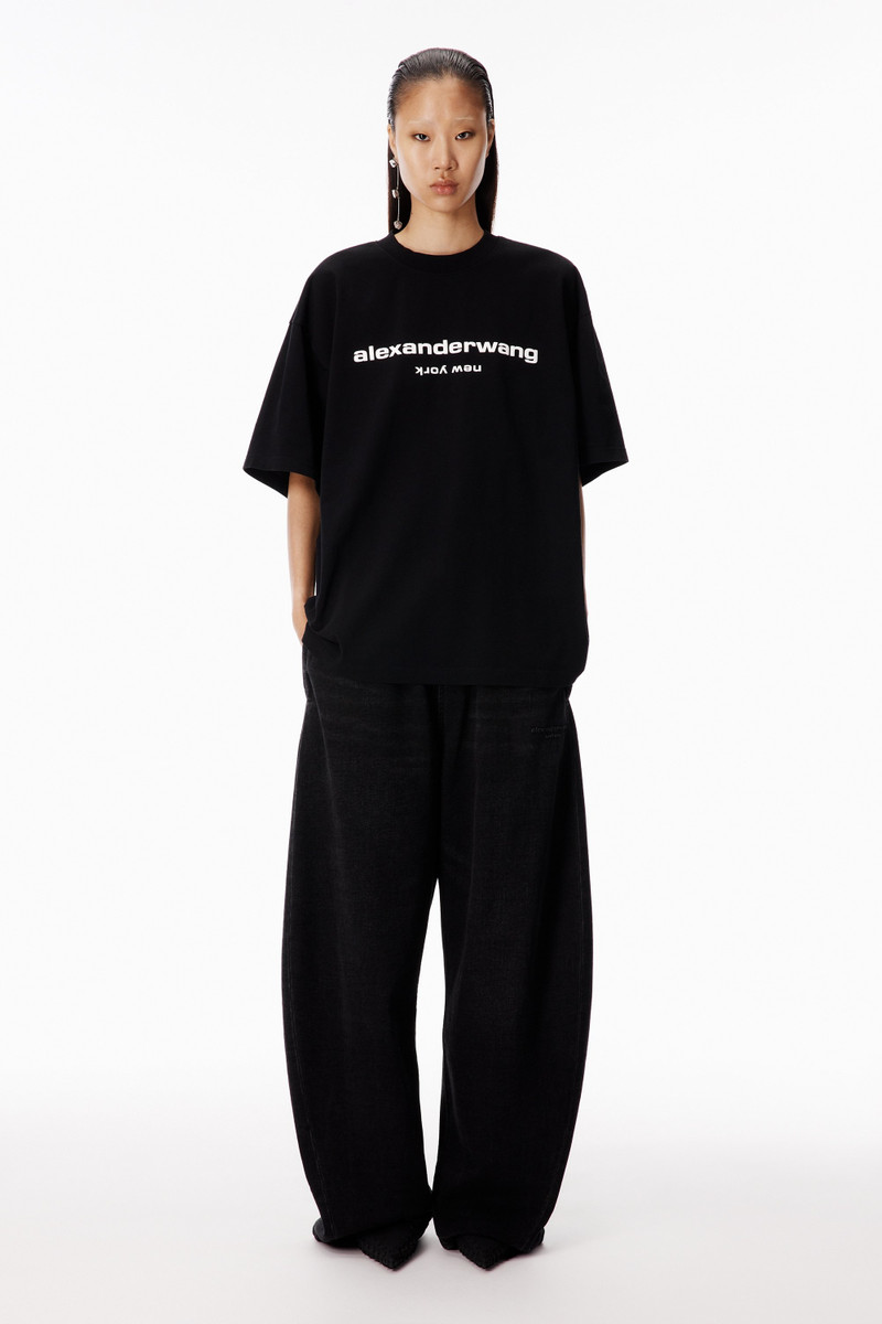 Alexander Wang Puff Logo Short Sleeve Tee outlook
