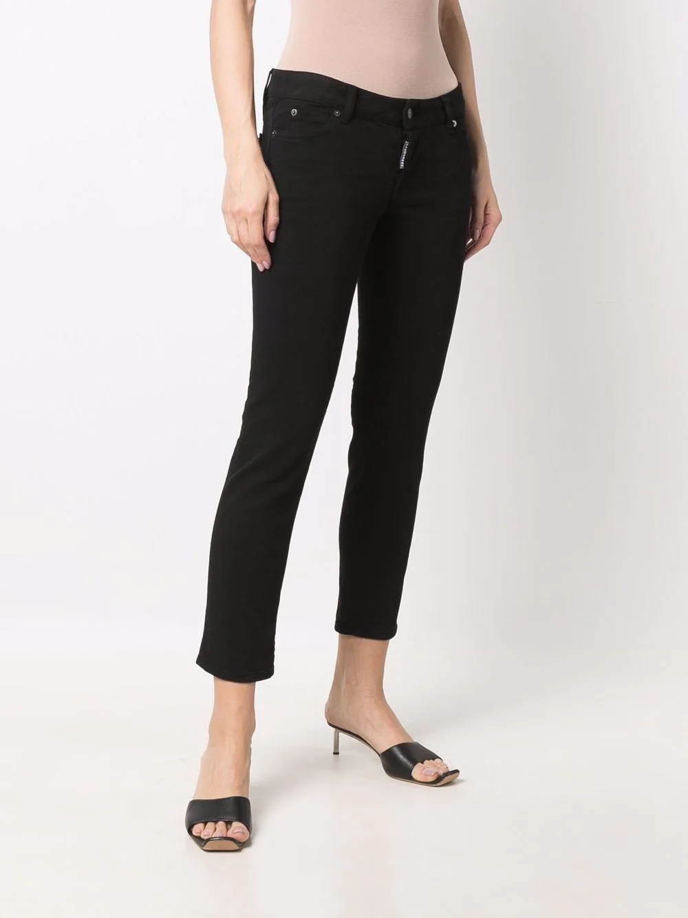 cropped low-rise trousers - 3
