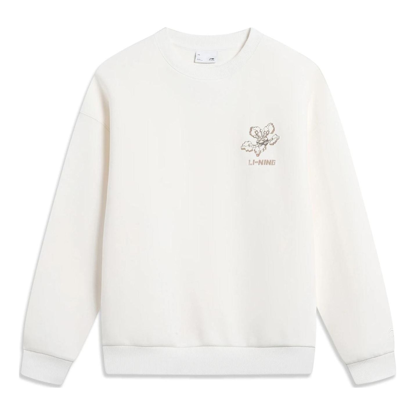 (WMNS) Li-Ning Chinese Culture Floral Graphic Sweatshirt 'White' AWDT760-2 - 1
