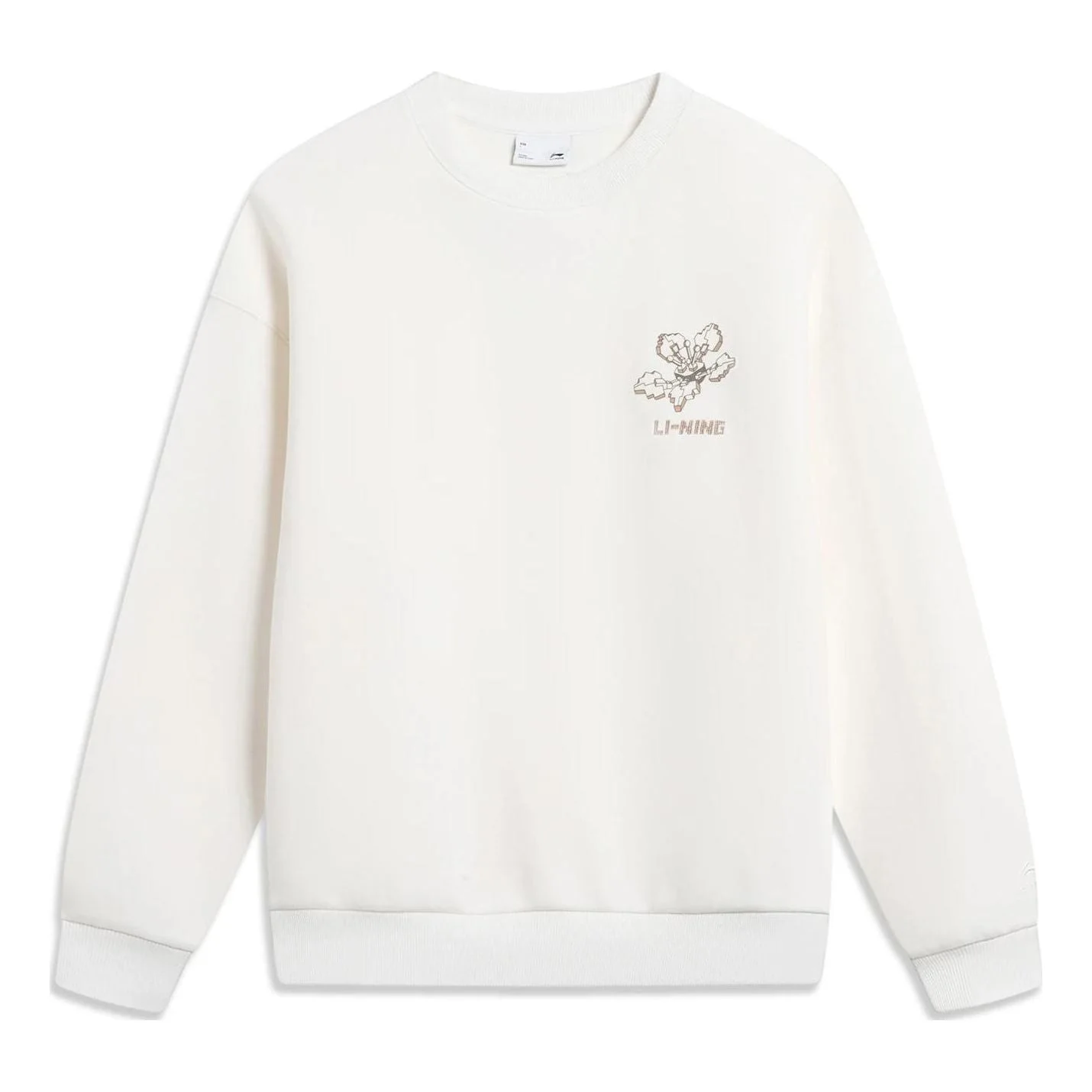 (WMNS) Li-Ning Chinese Culture Floral Graphic Sweatshirt 'White' AWDT760-2 - 1