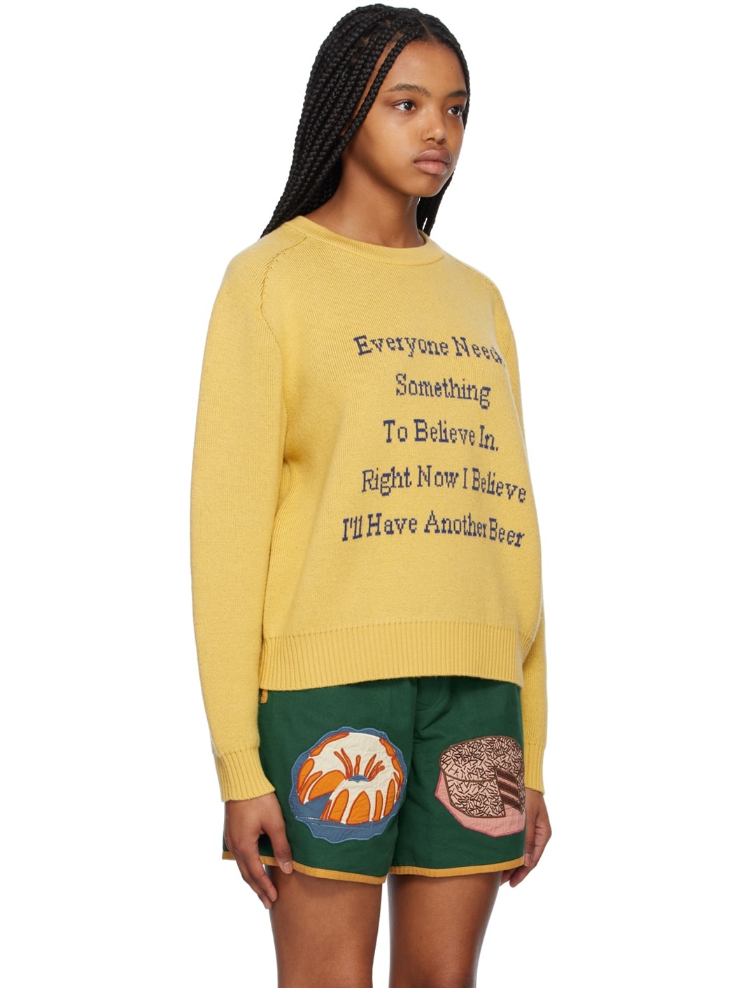 Yellow 'I'll Have Another Beer' Sweater - 2