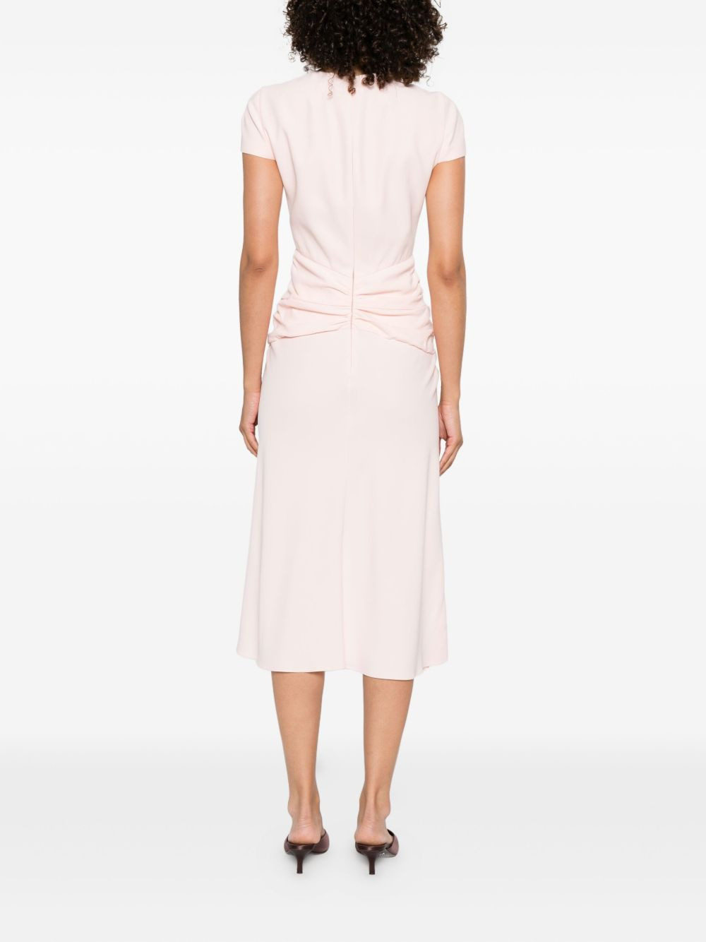 twist-detail midi dress - 4