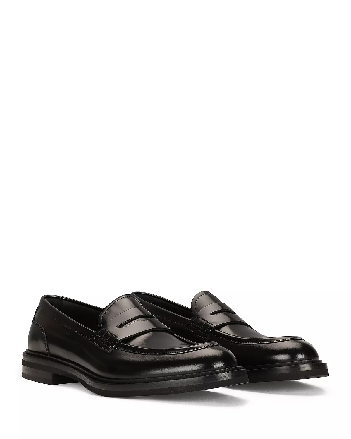 Men's Brushed Leather Loafers - 4
