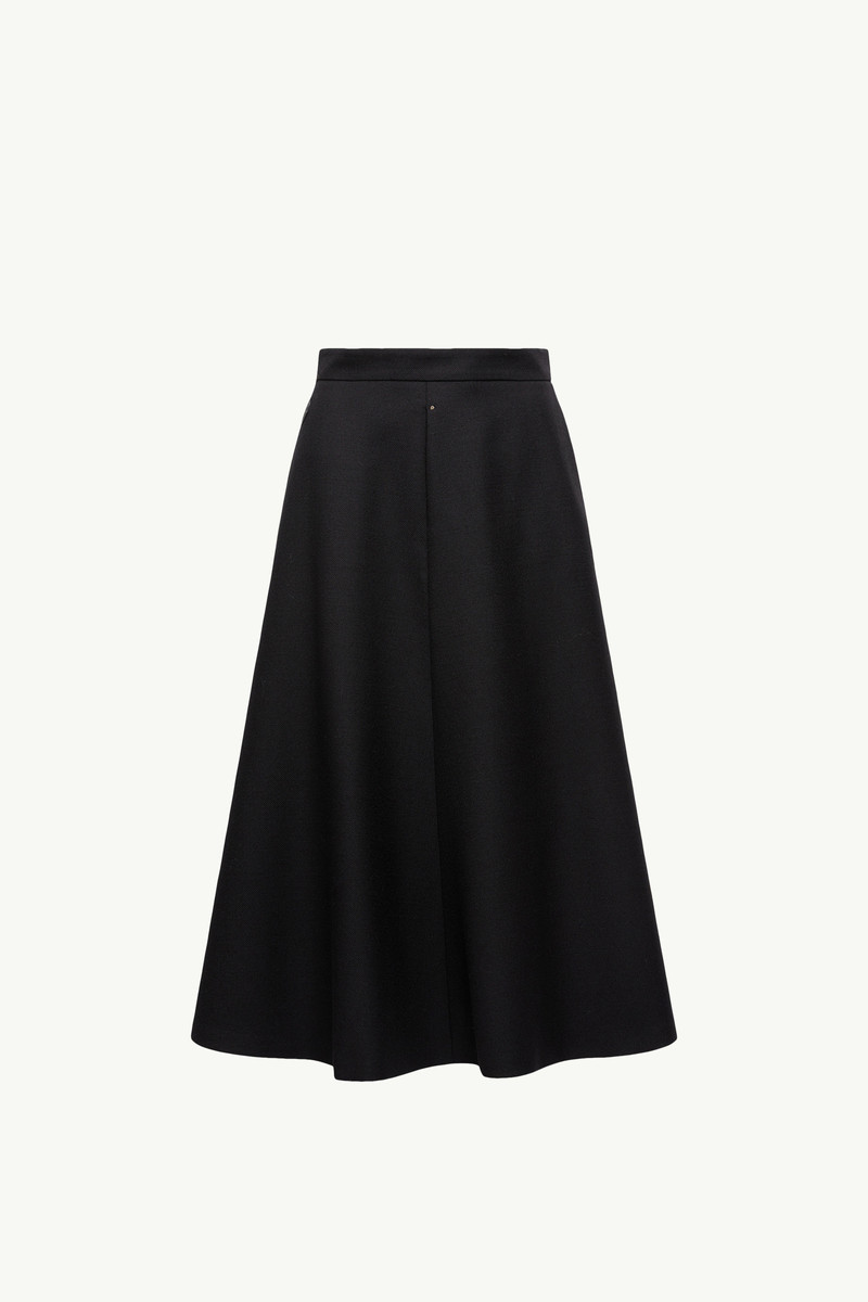 Mouliné Wool Midi Skirt 1