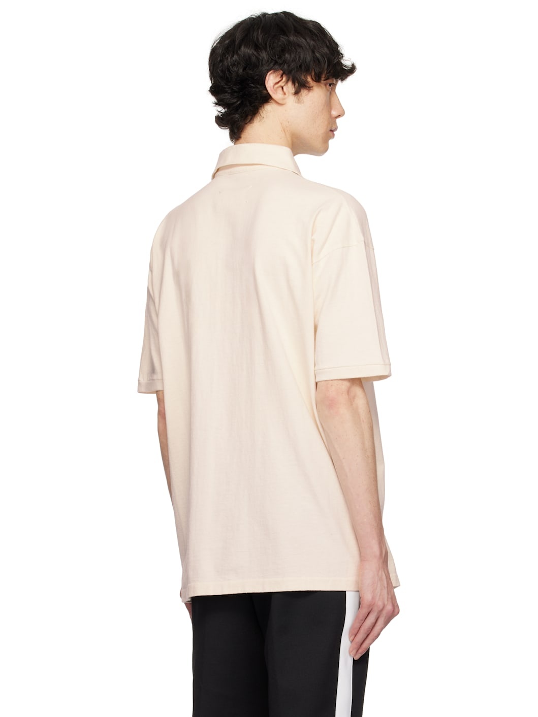 Beige Printed Polo - 3